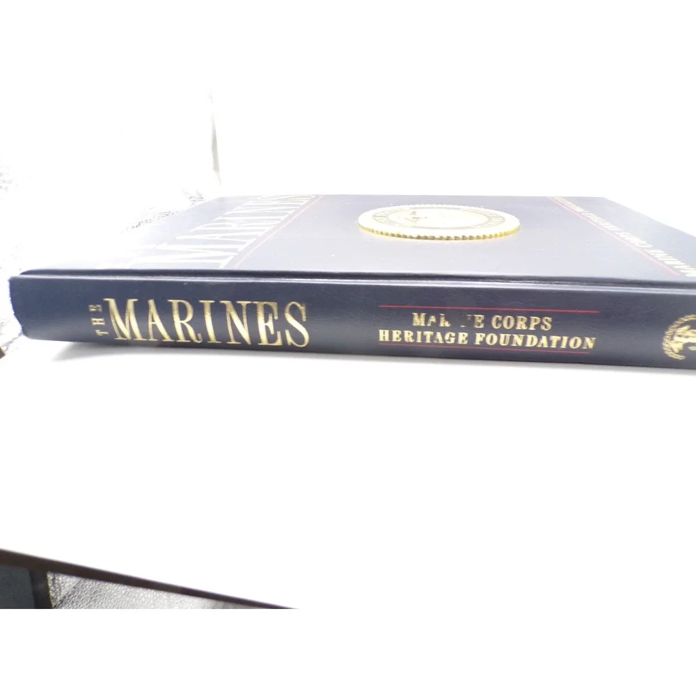 The Marines Marine Corps Heritage Foundation Hardcover USMC History Book Gold